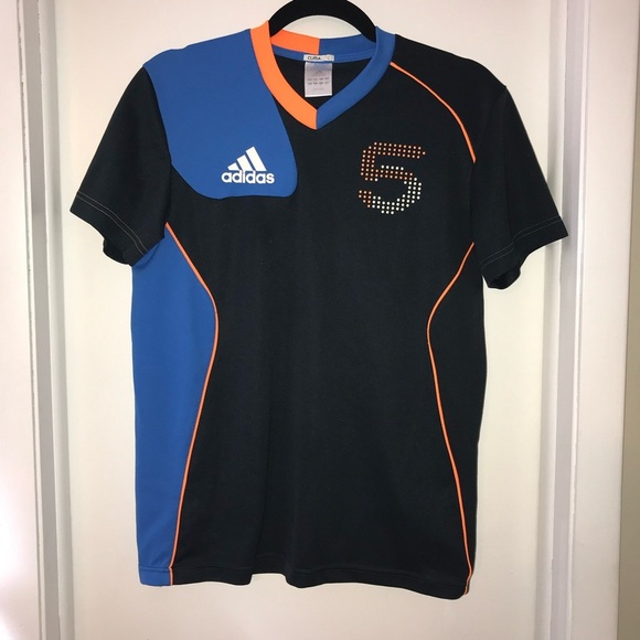 adidas Other - ✨✨5/$10✨✨ Adidas Free football Climalite Boys Multicolor T-shirt Top Size S